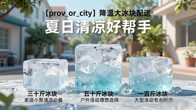 温州降温大冰块配送_海鲜排档降温解决方案_高温天气大冰块配送